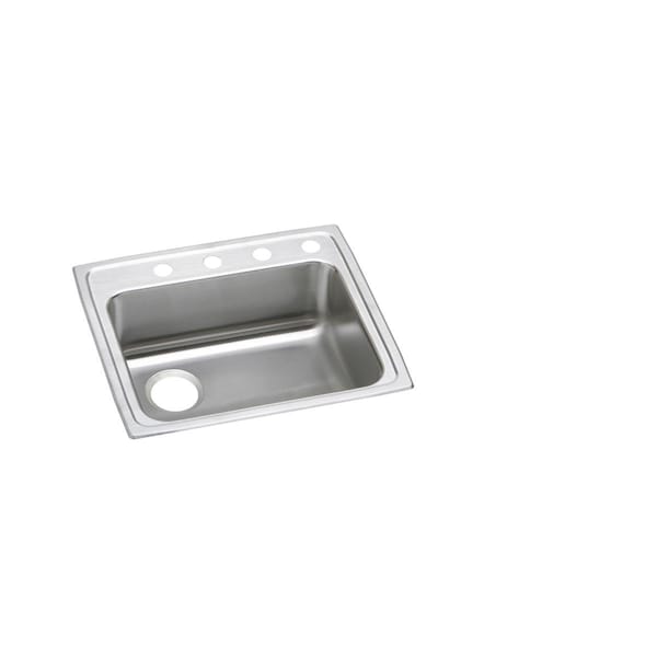 Lustertone Stainless Steel 22 X 19-1/2 X 6 Single Bowl Top Mount Ada Sink
